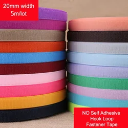 1/5/25Meter 20MM Hook and Loop Fastener Tape Non-Adhesive Velcros Tapes Colour Fabric Strip No Glue Sewing Accessories DIY Craft