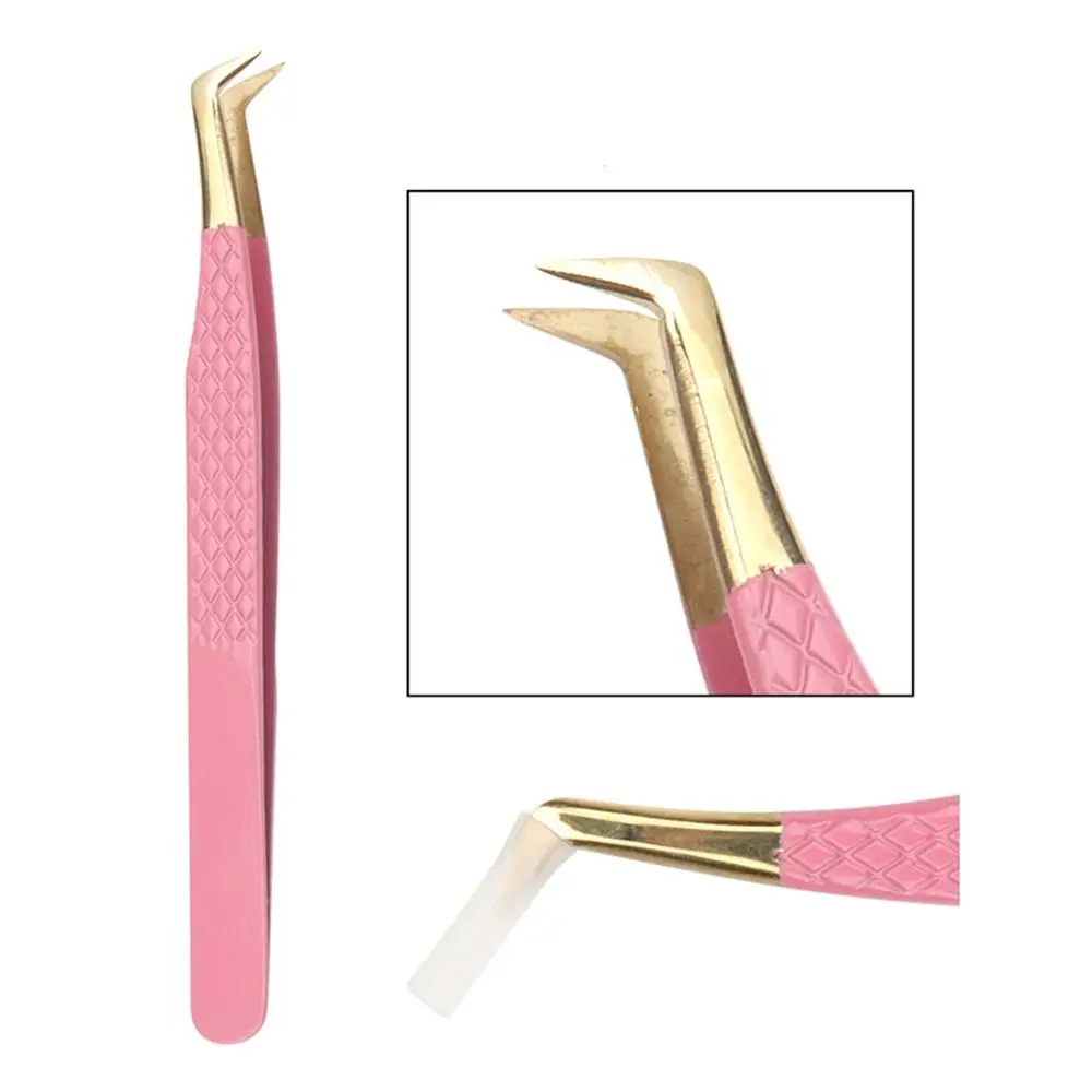 Anti-static Eyelash Extension Tweezer Non-magnetic Stainless Steel Grafting False Eyelash Tool High Precision Superhard