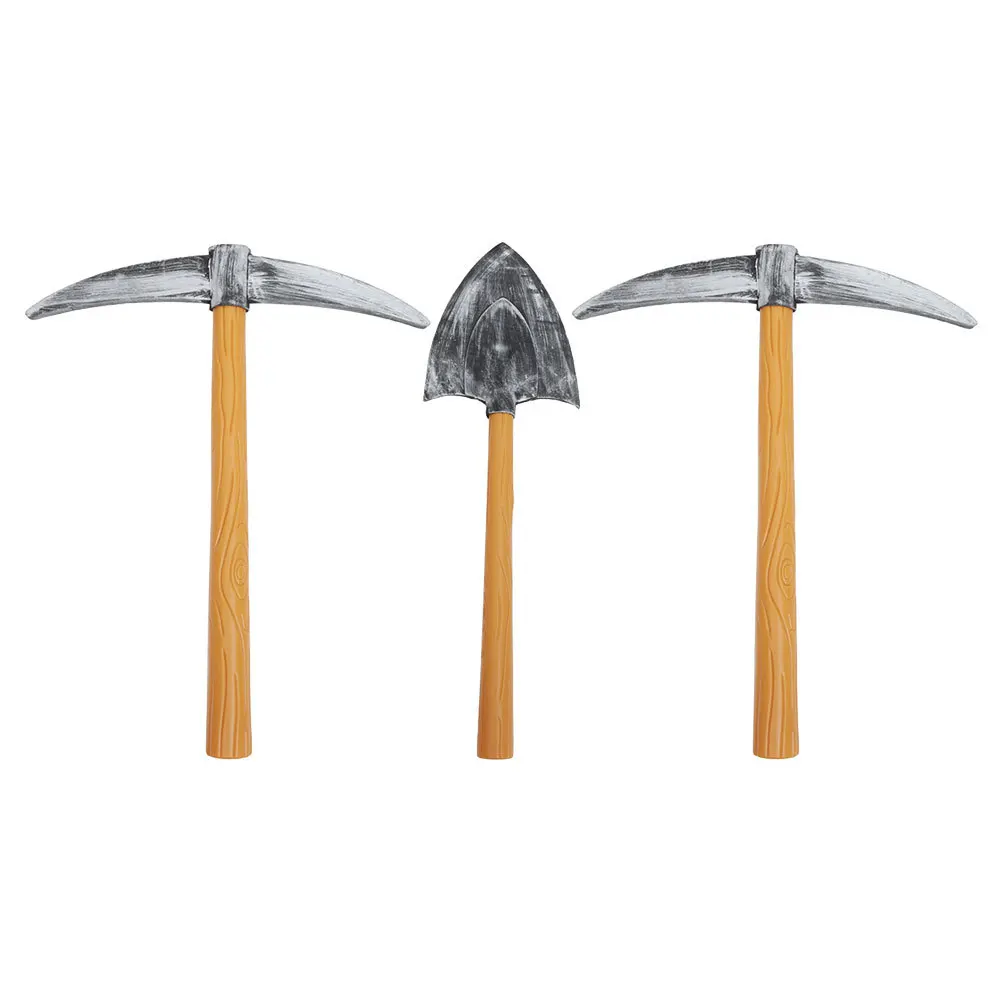 

1Set Foam Pickaxe Spade Prop Durable Halloween Dwarf Cosplay Gnome Accessories Stage Performance Party Costume
