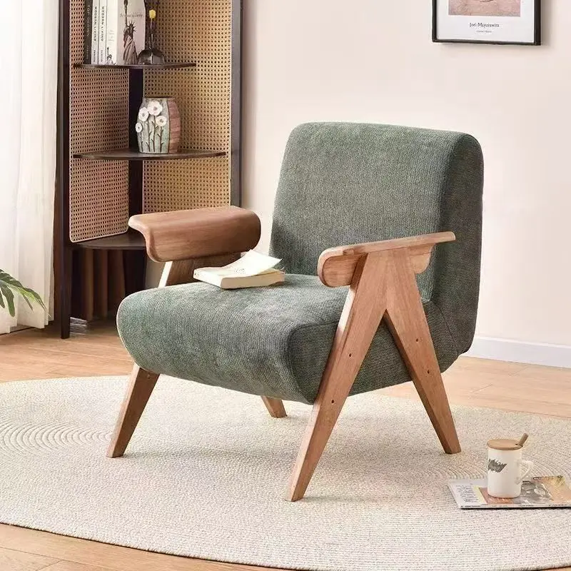 

@#Modern Noric Style Top Fashion Fabric High-back Living Room Sofa Chair