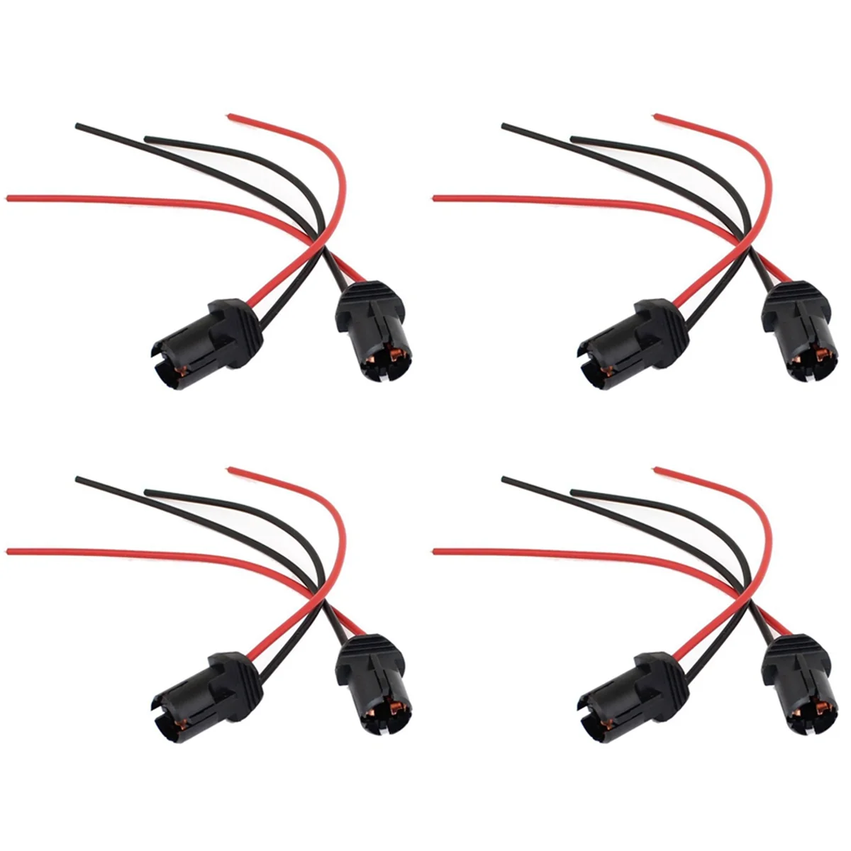 ABPQ-8 Pezzi T10 W5W 168 194 Portalampada per Auto Portalampada per Portalampada in Vetro Presa per Luce di Parcheggio Connettore Nero