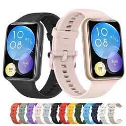 Sport band For Huawei Watch FIT 2 Strap smart Wrist watchband metal Buckle Silicone bracelet Replacement correa fit2 Accessories