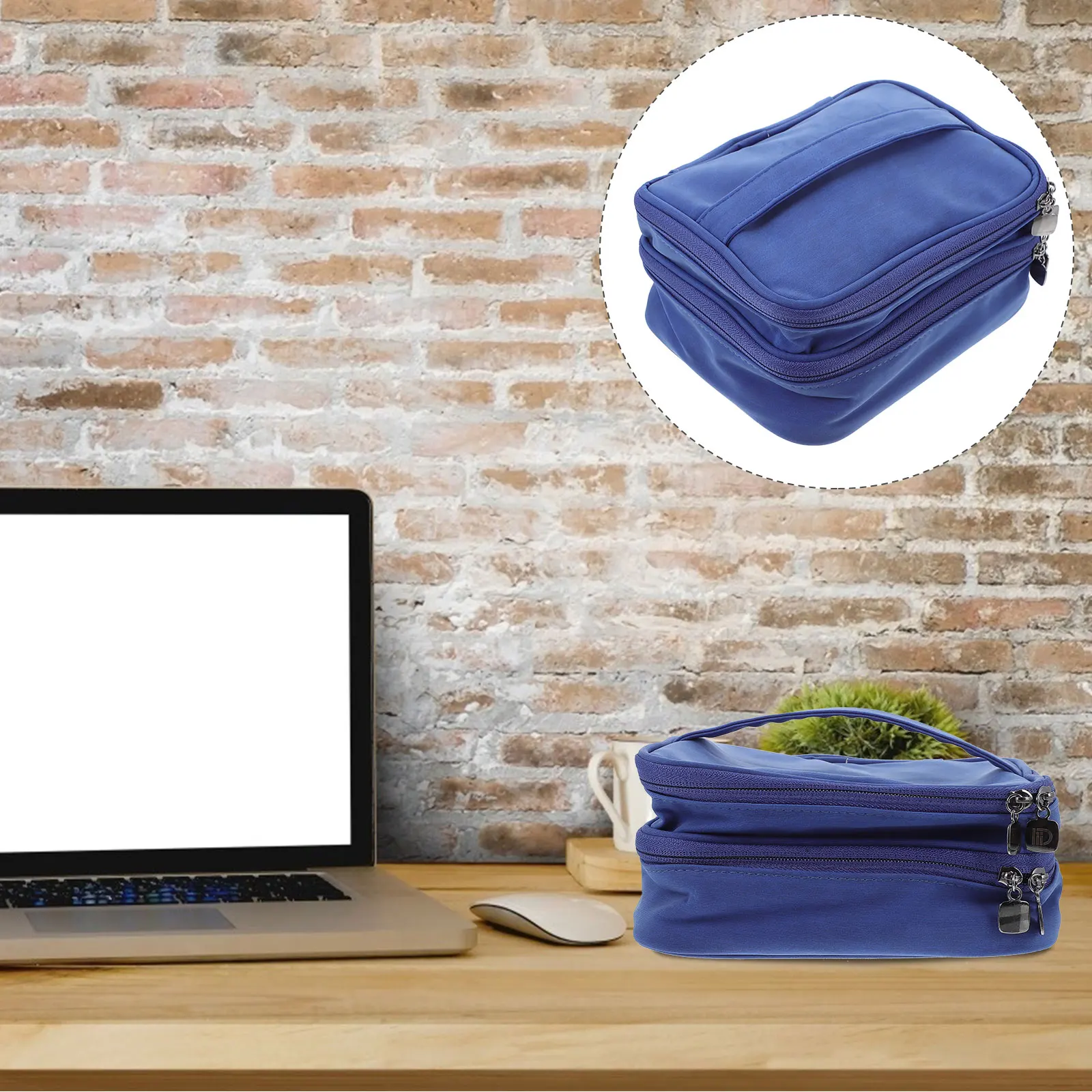 

Цифровая сумка для хранения, большая вместимость, водонепроницаемый чехол-органайзер, двухслойная сумка для аксессуаров, всякая всячина, путешествия, делового использования