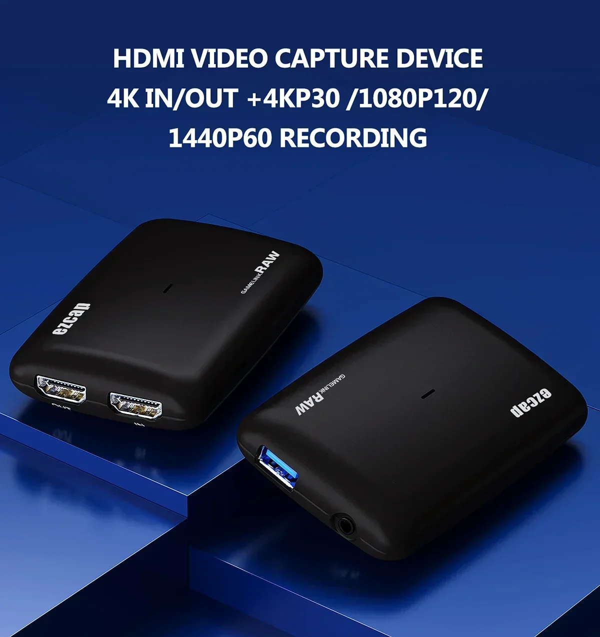 Prawdziwe nagrywanie przechwytywania wideo 4k 30fps / 1080p 120fps / 1440p 60fps HDMI do USB3.0 Game Capture Card Grabber do transmisji na żywo