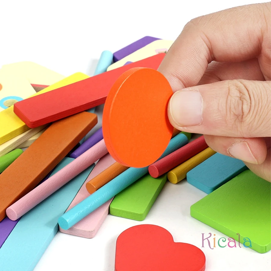 Baby Montessori Farbe Sortierung Passende Spielzeug Holz Form Sortierung Spielzeug Pädagogisches Mathematik Lernen Spielzeug für Kinder Kleinkind Geschenk