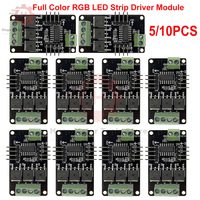 5/10PCS Full Color RGB LED Driver Shield for Arduino UNO R3 STM32 AVR 5V 72W Max P9813 Chip Easy DIY Install MCU Control