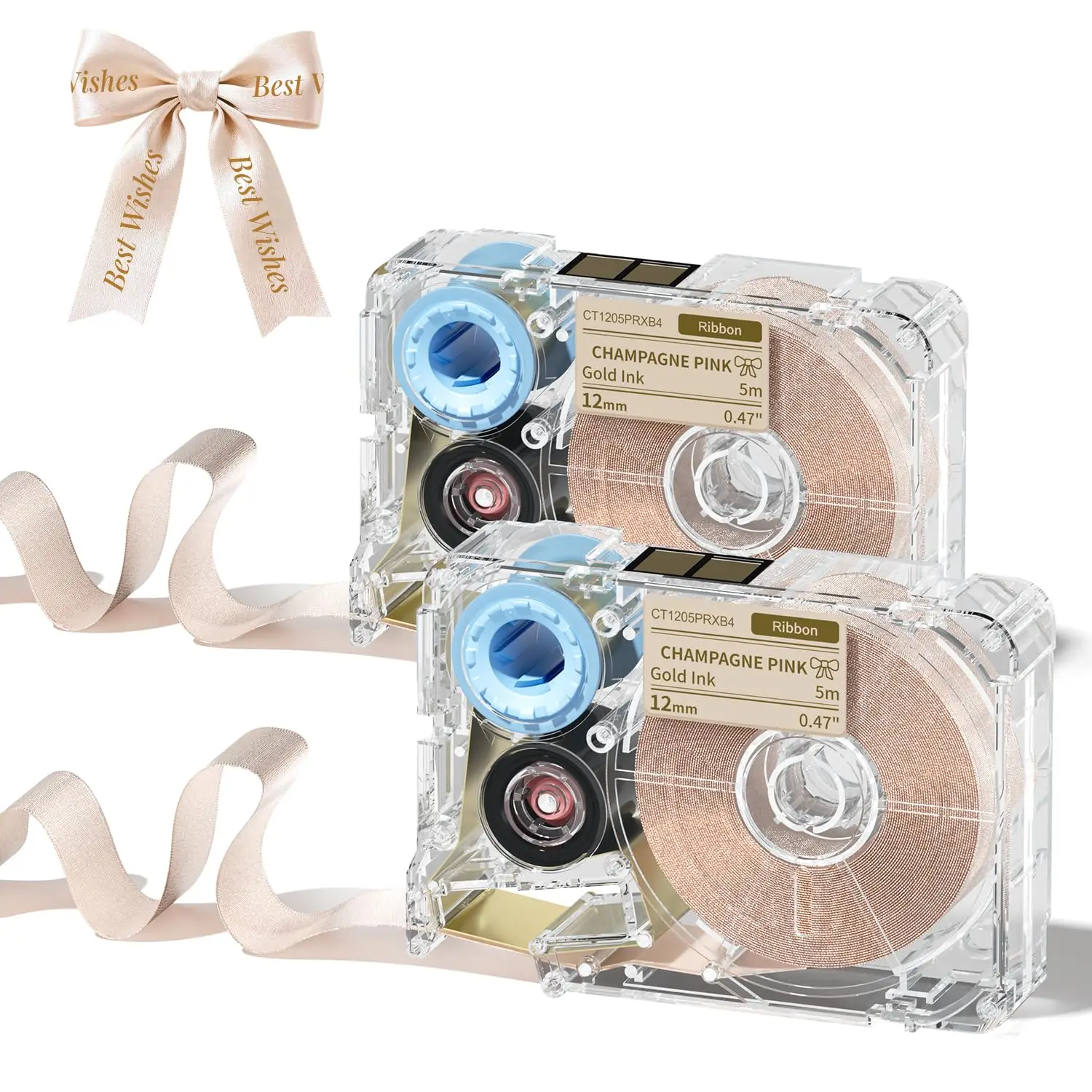 Champagne Gold Satin Ribbon for Gift Wrapping