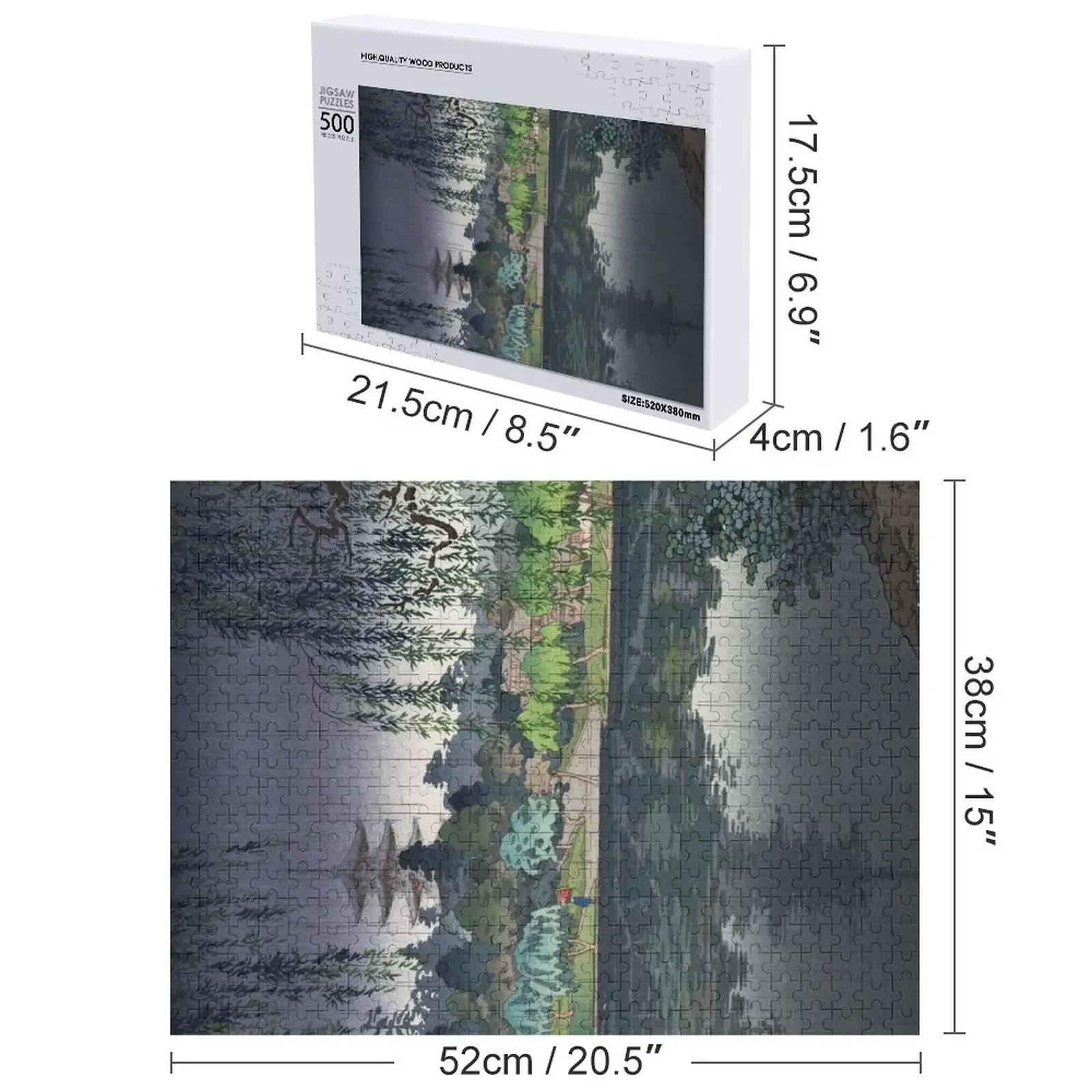 Nara Kofukuji Temple par Tsuchiya Koitsu Puzzle Adulte En Bois Enfants Cadeaux De Noël Puzzle