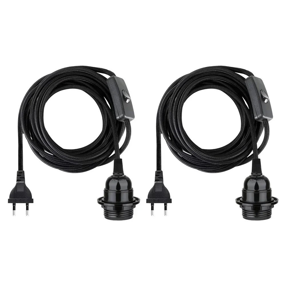 

2 шт. адаптер для лампы для бутылок E27 с переключателем и шнуром длиной 3 5 метров, совместимый с различными светильниками для домашнего освещения