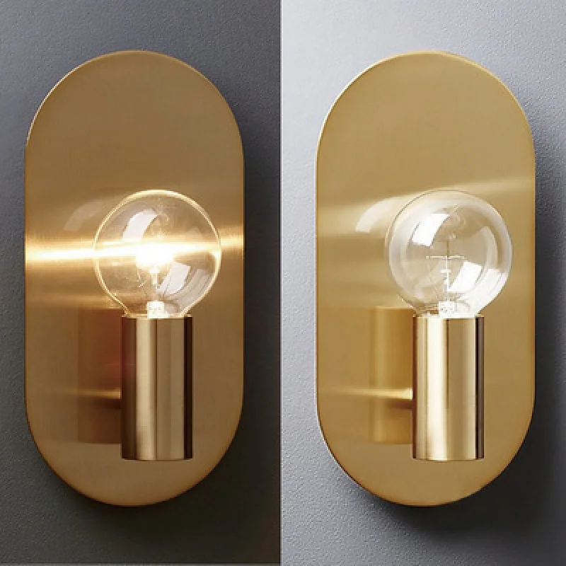 

Full Copper Wall Lights Retro Entrance Hallway Decoration Lamp Study Bedroom Bedside Lamp LED Lamp