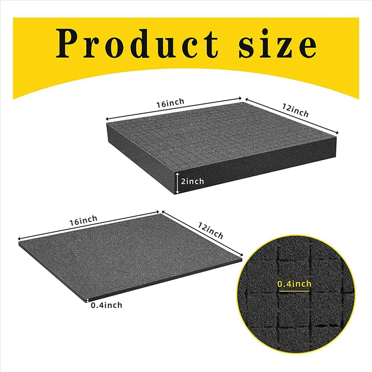 

A06K 8 PCS Pick Apart Foam Insert Pluck Pre Square Sheet Foam with Bottom Use for Board Game Box Cases Storage Drawer A