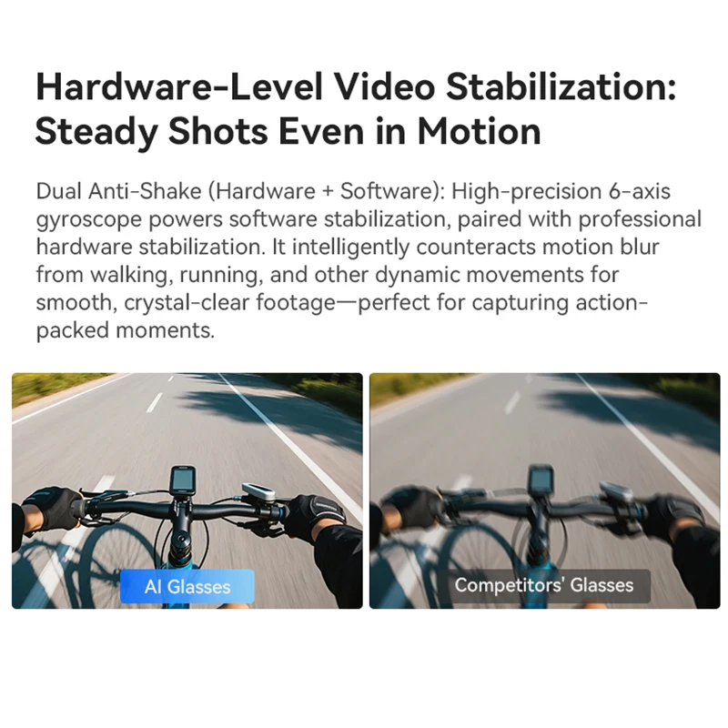 2026 New 3600mAh Large Battery Smart Glasses 8MP HD Camera Video Recording Translation Voice AI Photo Recognition Sunglasses Men view 4