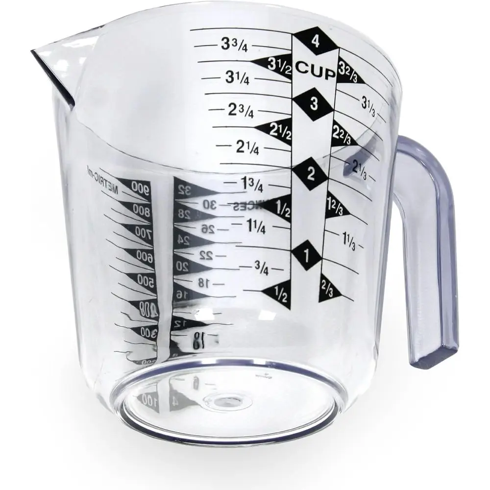 Clear 4-Cup Plastic Measuring Cup