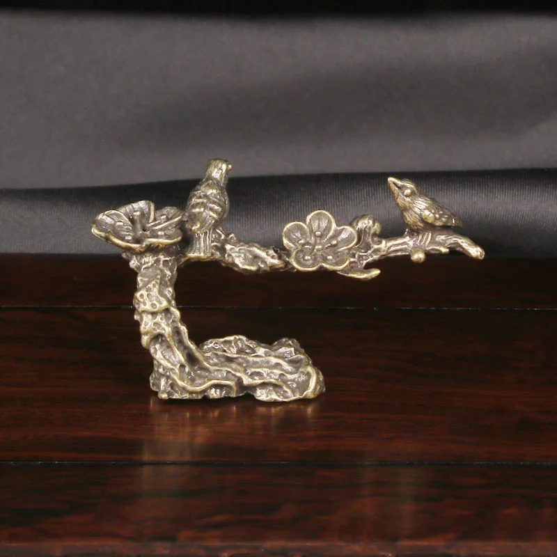 Brass Joyful Eyebrow Creative Incense Insertion Ornament Agarwood Reverse Flow Incense Incense Burner Incense Tray Cultural Play