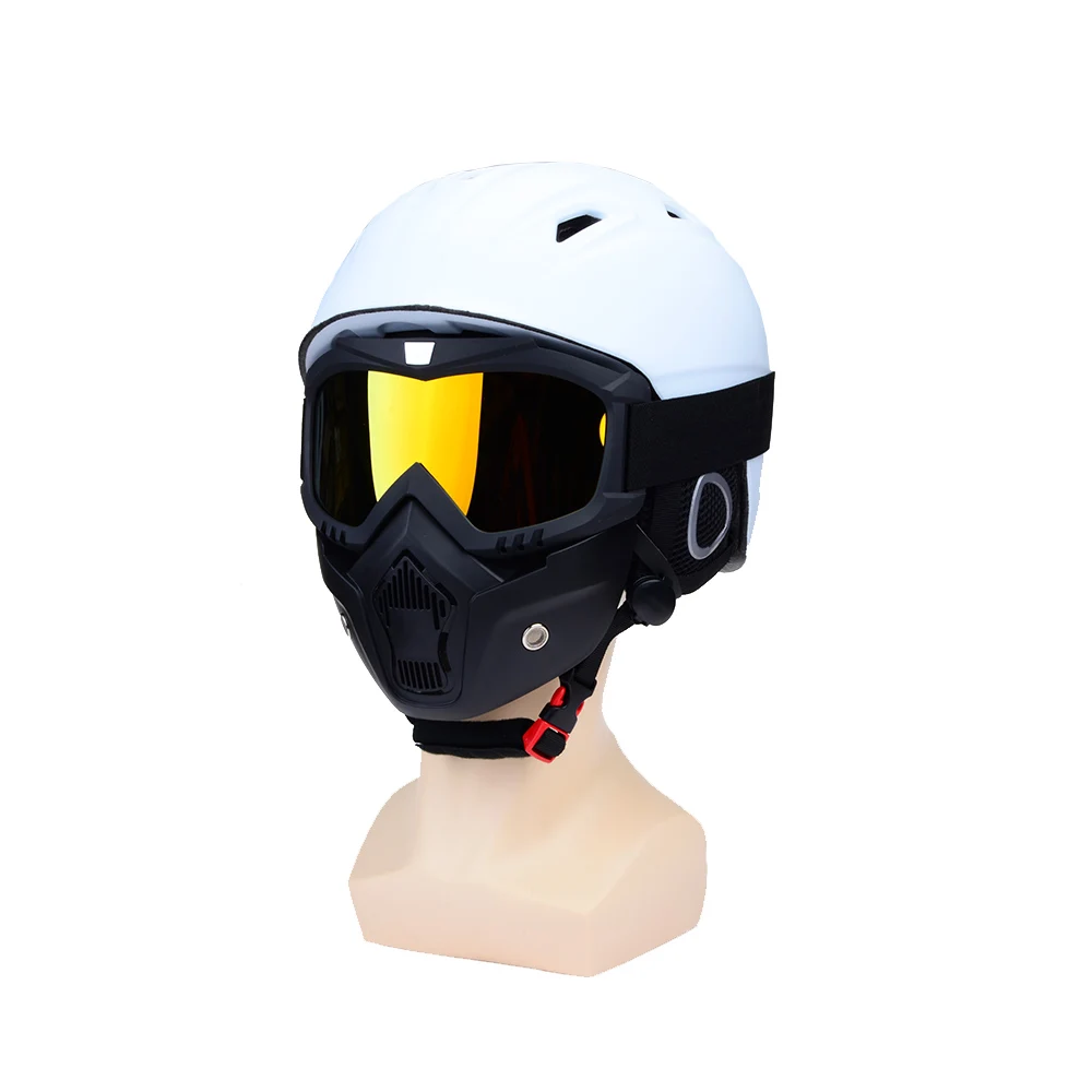 Men Women Ski Snowboard Mask Snowmobile Skiing Goggles Windproof Motocross Protective Glasses Safety Goggles with Mouth Filter