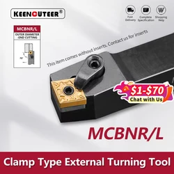 MCBNR2020 MCBNR2525 MCBNR3232 External Turning Tool MCBNR MCBNL Lathe Bar Turning Holder CNC Cutting Tool Cutter Bar