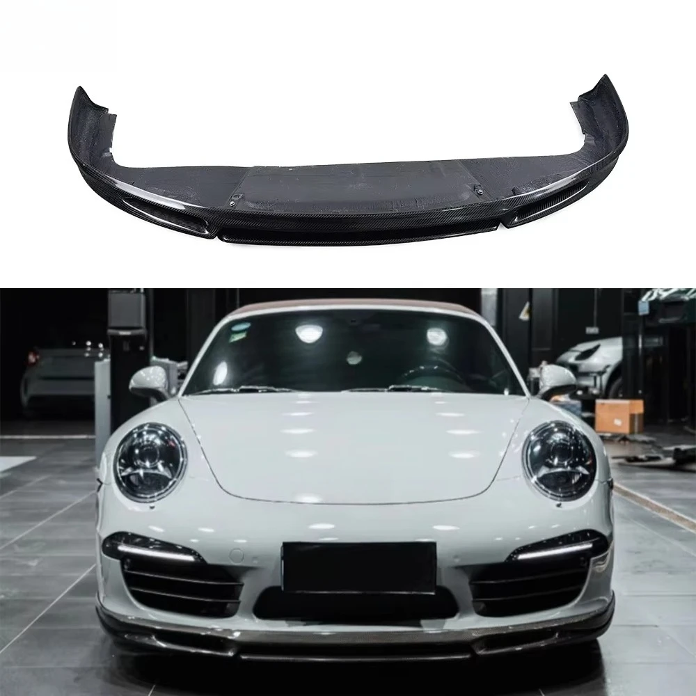 Carbon Fiber Front Lip for Porsche 911 2012-2015 991.1 Body Kit Front Bumper Lip Spoiler