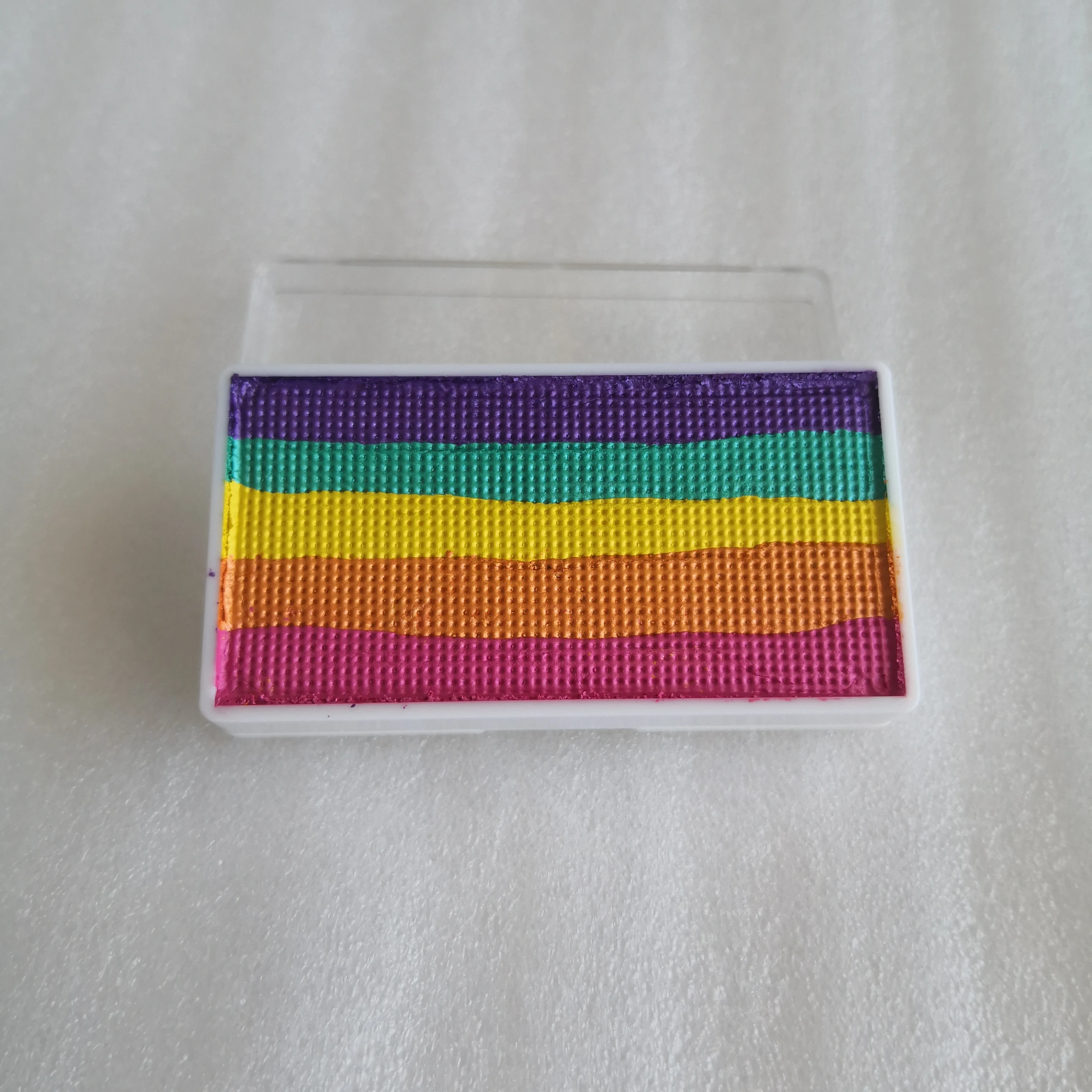 20 g Regenbogen-Split-Kuchen auf Wasserbasis, Gesichtskörperkunst, Neon-UV-Metallic-Gesichtsbemalung für Halloween, Weihnachten, DIY-Make-up für Kinder – Detail 9