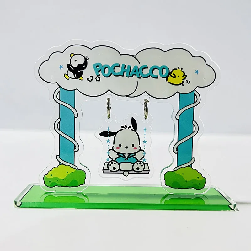 Crayon Shin Chan Anime Swing Tabletop Ornament Pochacco Kawaii Acrylic Decoration Girl Toy Cartoon Gift Hot Selling Surprise