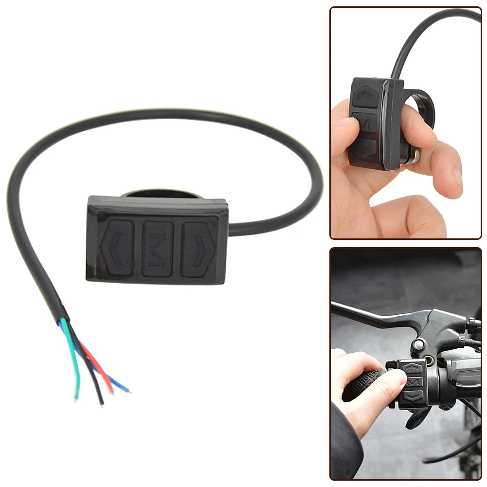 1x New Instrument Switch Waterproof Electric Vehicle Bicycle Split Meter Switch Button Non-slip For LCD Meter Bicycle Components