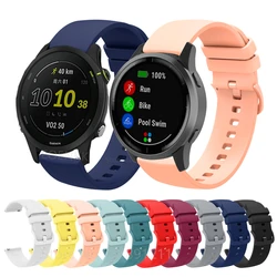 Silicone Band For Garmin Forerunner 255 255S 245 55/Venu SQ 2 Plus 2S 3S/Vivoactive 4 4S 3 Strap Watchband Bracelet Accessories