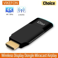 Ezcast2 5G HDMI-Compatible Wireless Display Dongle Miracast Airplay Mirroring TV Stick Receiver Adapter for IOS Android Phone PC