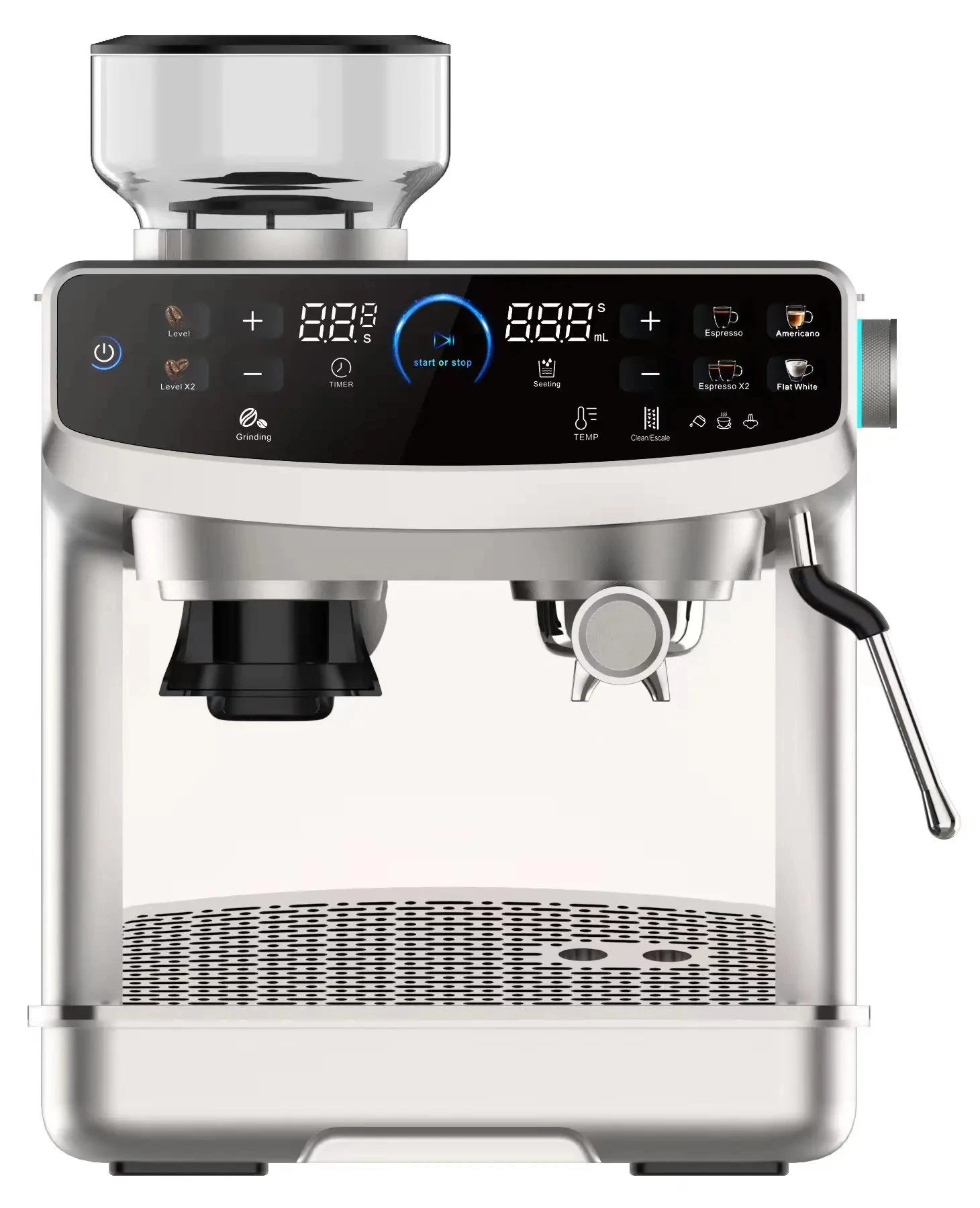 New High Quality Commercial Best Espresso Coffee Machine 2022 2023 Profesional Coffee Grinders Maker With Grinder