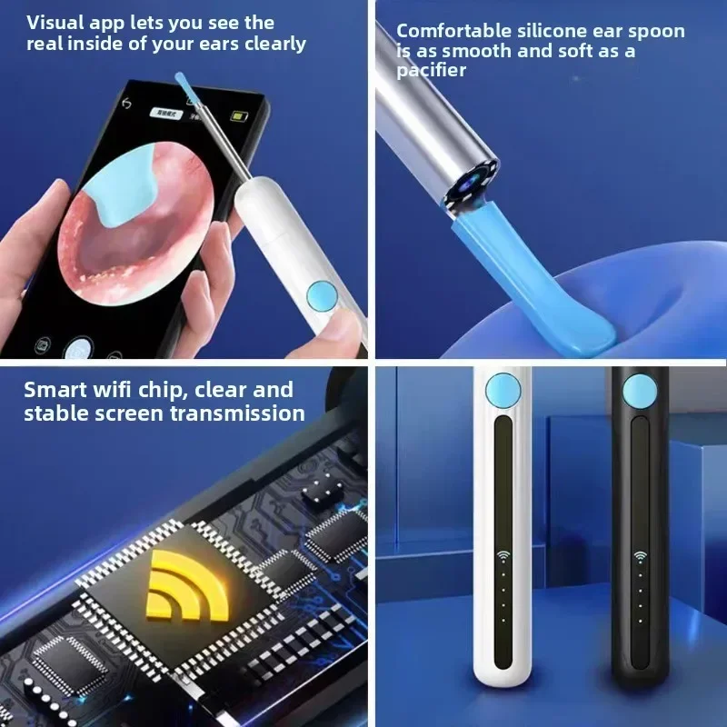 WiFi Endoskop 4,2 mm 1080P Ohr Picker Kamera für iOS/Android Ohr Reinigung Otoskop mit Ohrenschmalz Entfernung Werkzeug