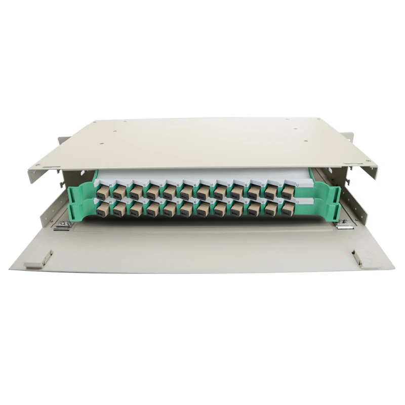 

Fiber Optic Patch Panel, Multimode, Cabinet Optical Distribution Frame, Customized, 24 Core, ODF, 2U, SC, FC, ST, Full Load