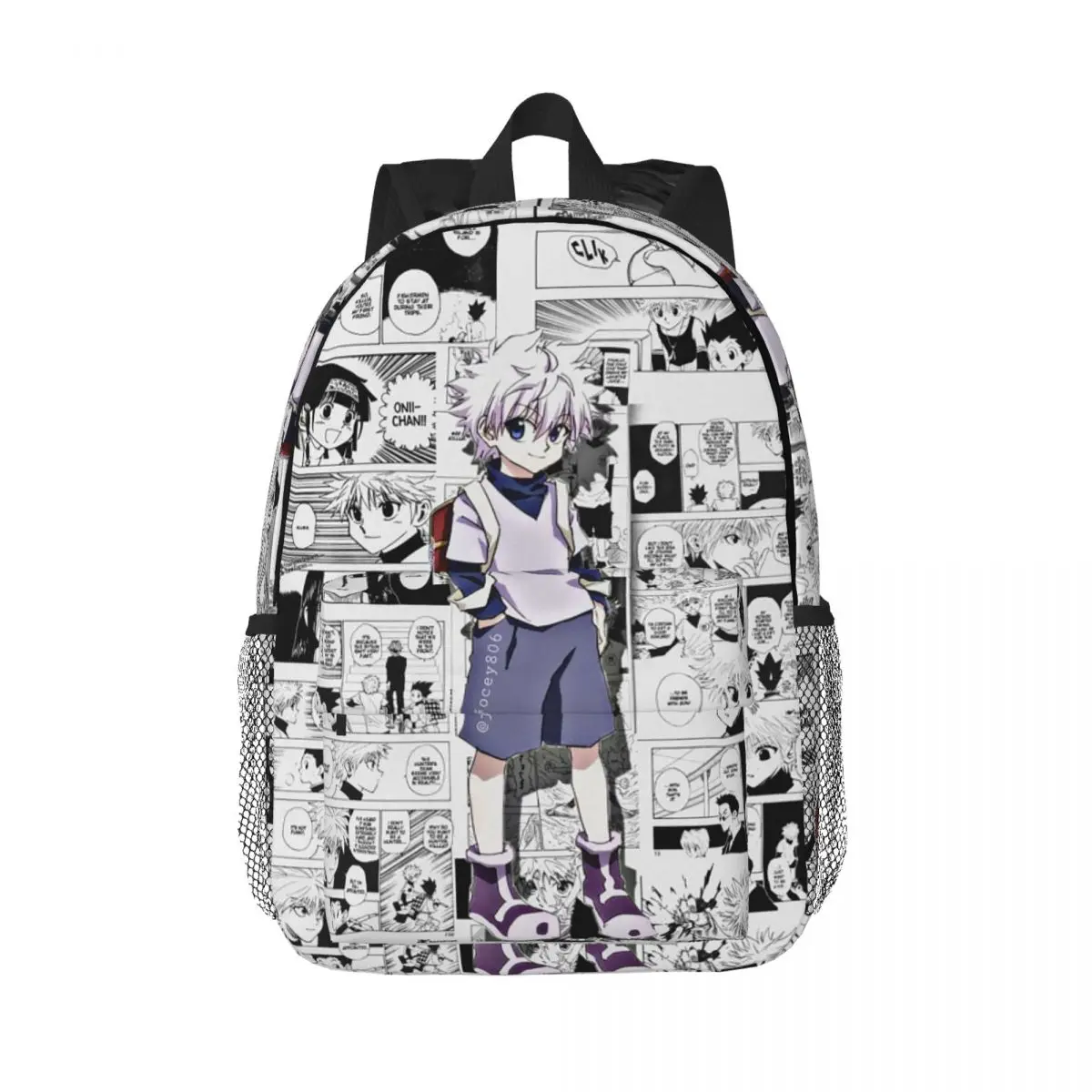 Killua Zoldyck Anime HXH Hunter Hunter Backpack Daypack Large Capacity Boys Girls BookBag Shoulder Bags for Men Women School Bag
