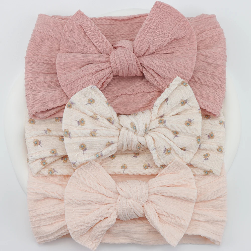 

3Pcs/Set Baby Girl Headbands Lot Bows Baby Headband Newborn Gift Elastic Hair Bands Children Turban Kids Infant Hair Accessories