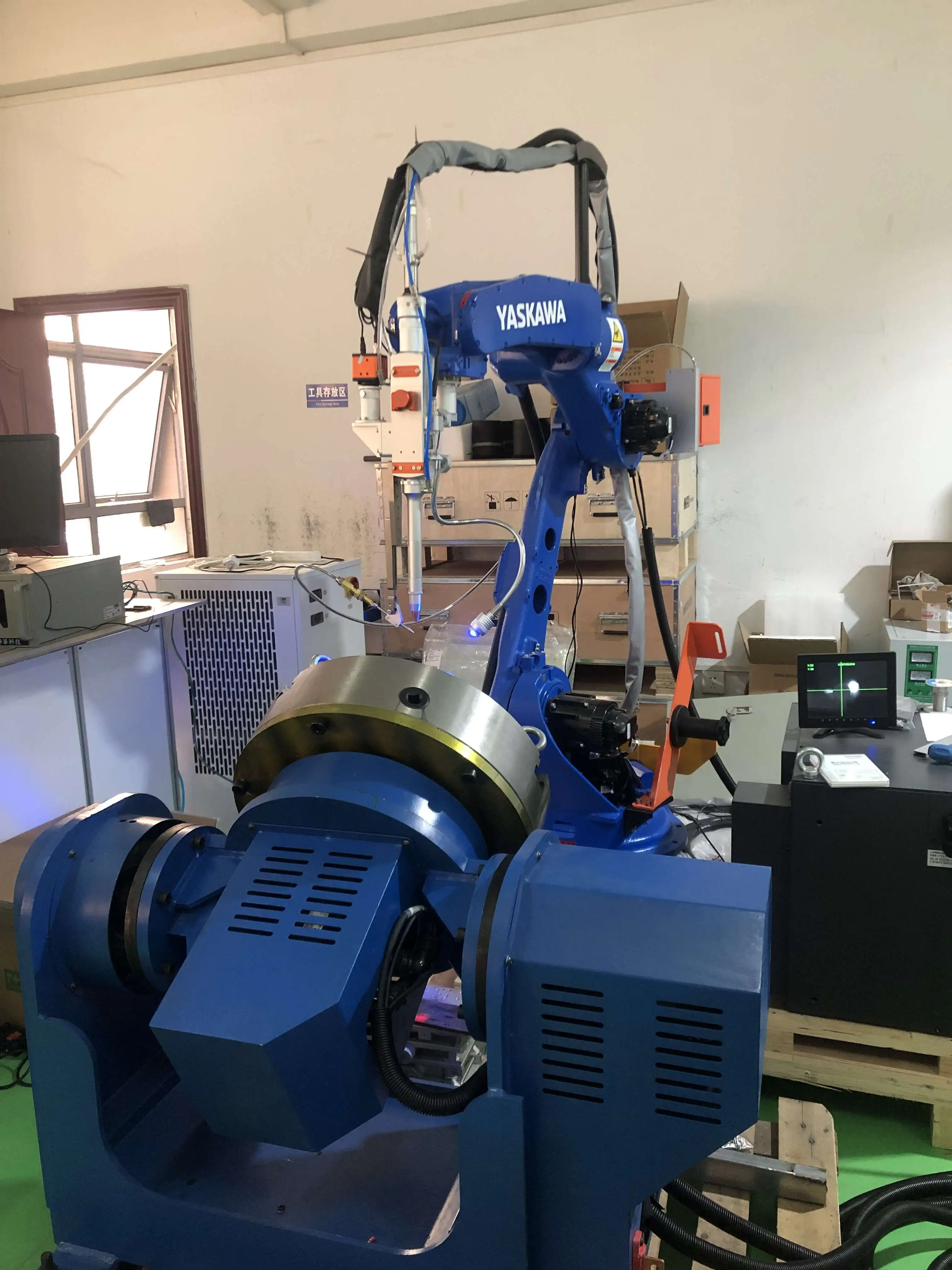 Mini Robotic Welding Hine 2000W/3000W Power Automatic New Condition Construction Restaurants Hotels MAX Laser Motor