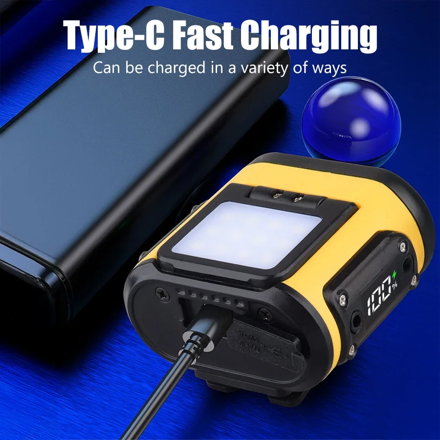 Induction LED COB Headlamp USB Rechargeable Lamp Digital Power Display Waterproof Torch Outdoor Camping Fishing Portable Lantern