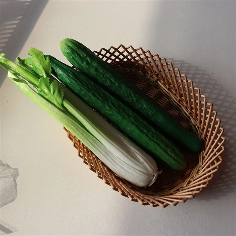 Simulation Eggplant Cuke Cucumber Model Hotel Dining Room Hall Restaurant Store Shop Decoration Artificial Fake Vegetables Props