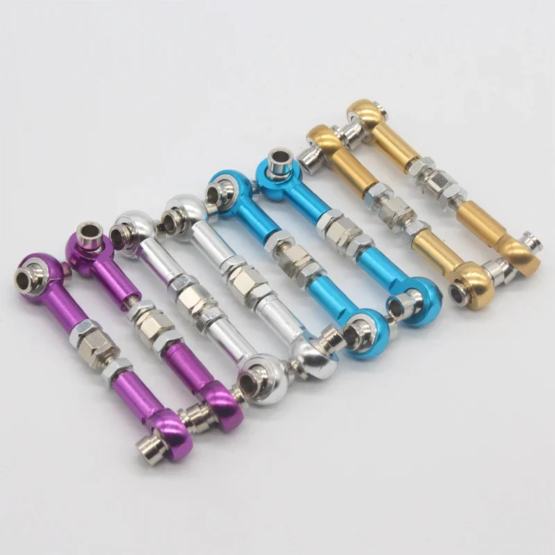 HSP 102017 122017 Aluminum Servo Linkage Set 2pcs Alloy Upgrade Parts for 94122 94123 RC Car Front Rear Link Durable & Precision