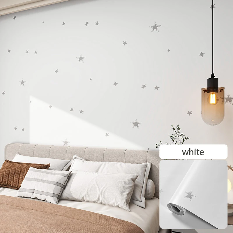 

Waterproof and moisture-proof dormitory decoration sticker background wallpaper 40cm starry sky self-adhesive wallpaper bedroom