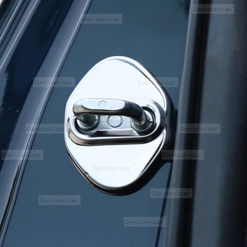 Untuk TOYOTA RAV4 2013-2023 2022 Aksesori kunci pintu mobil tutup pelindung emblem Case baja tahan karat dekorasi perlindungan