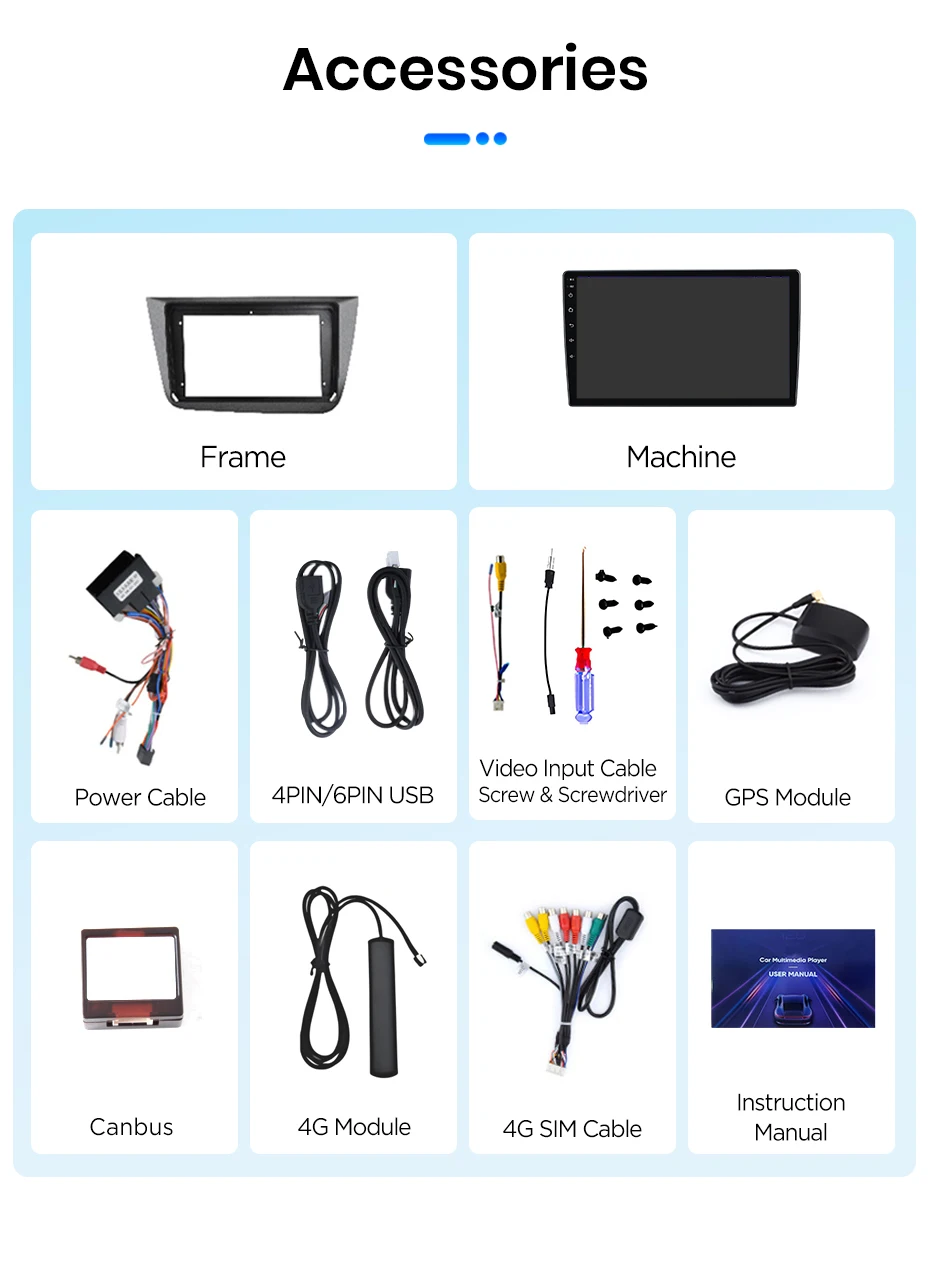 Junsun Android 15 Auto-Intelligentes System für Seat Altea XL Toledo 5P 3 2004-2015, kabelloses CarPlay für Apple Auto, 9" – Detail 33