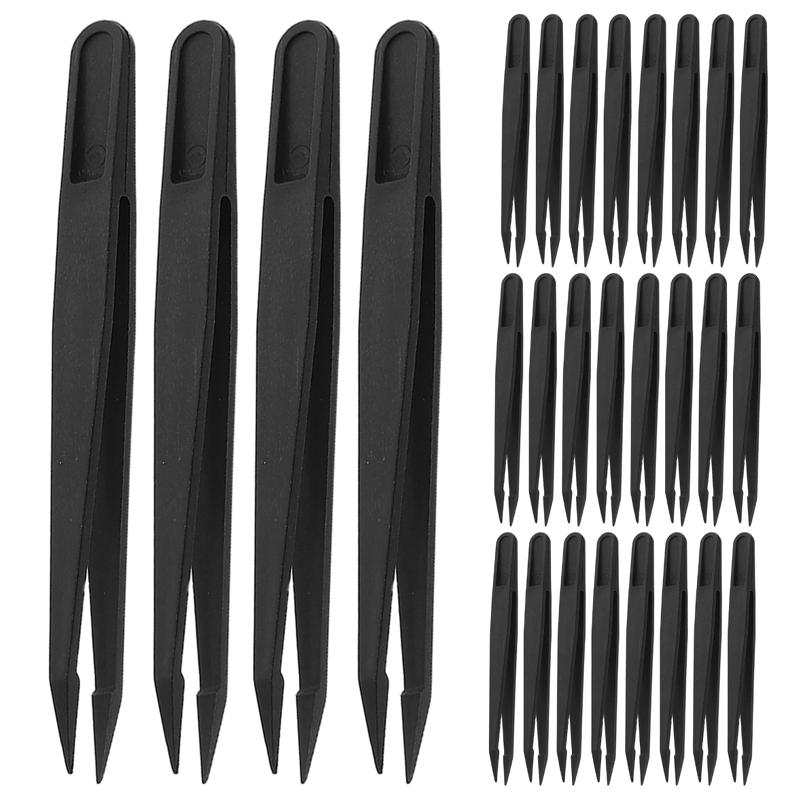 30 قطعة ملاقط بلاستيكية للأطفال للخرز ملاقط حرفية خفيفة الوزن لصنع المجوهرات واللعب الحسي واستكشاف العلوم، #4