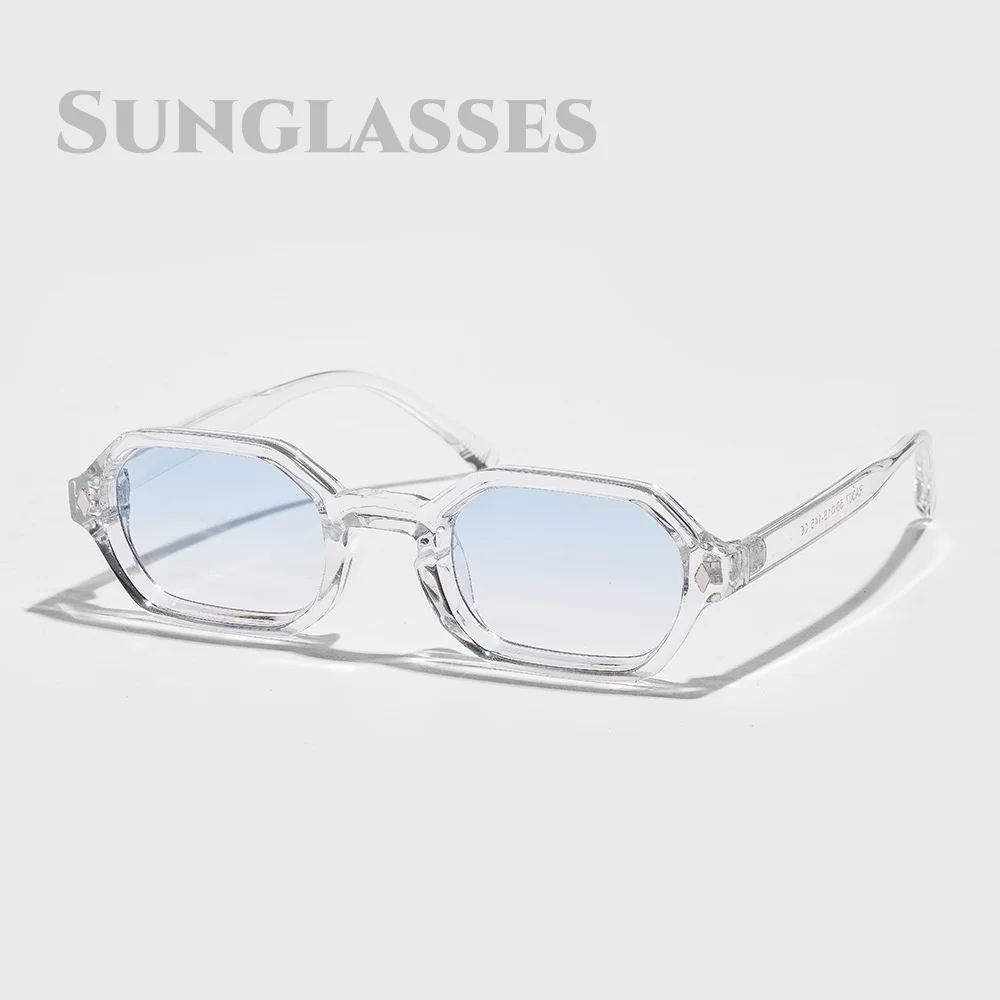 

European and American Rivet Style Fashionable Street Photography Sunglasses Retro Small Box Sunscreen and UV Resistant Glasses