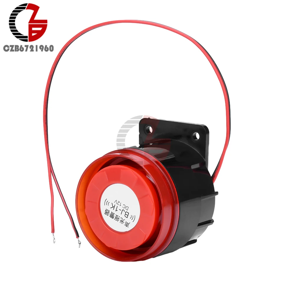 AC 220V DC 24V DC 12V Mini Alarm Siren Audio and Visual Alarm Anti-theft Buzzer High-decibel Security Piezo Buzzer Alarm Horn