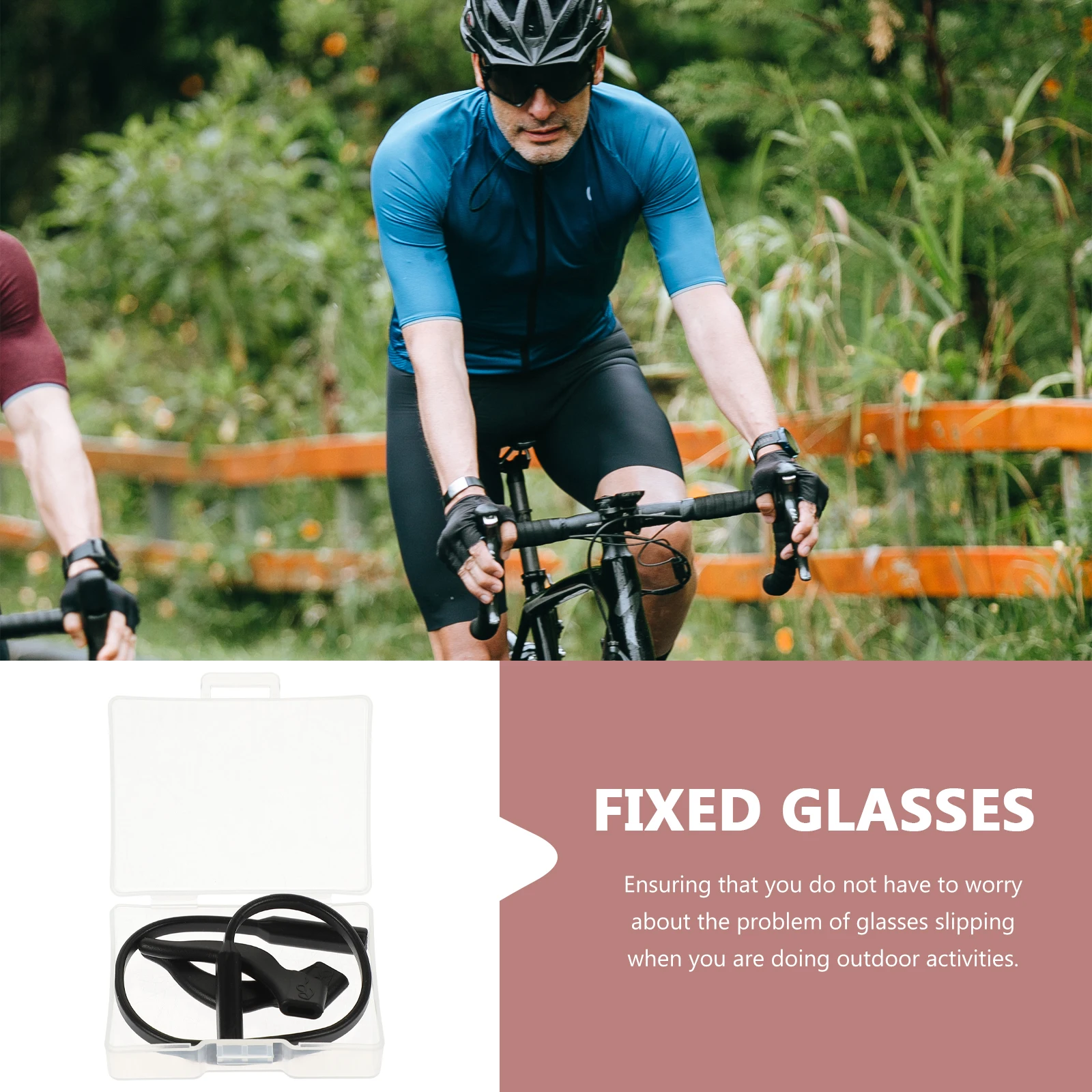 

6 Sets Eyewear Strap Silicone Anti Slip Glasses Holders Retainers for Eyeglass Hooks Ear Grips Lightweight Durable Fits