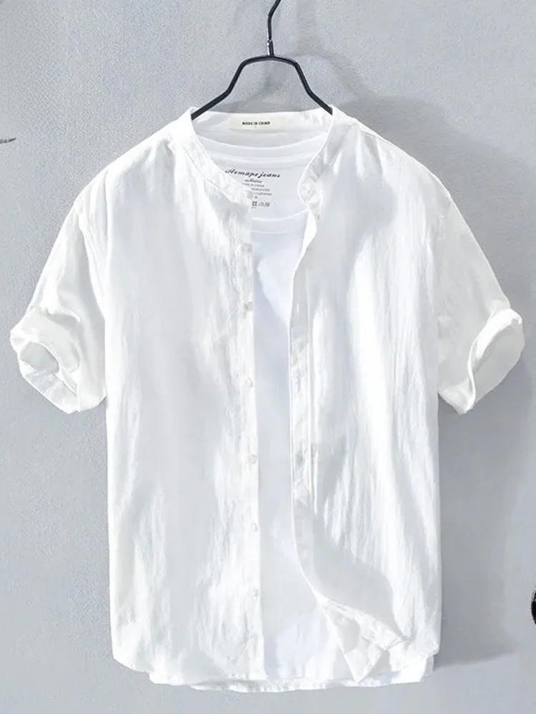 

Летний тонкий хлопок и лен irt Мужской ор Sve Свободный повседневный топ из ледяного шелка и льна Модный свободный крой Дышащий влажный ng