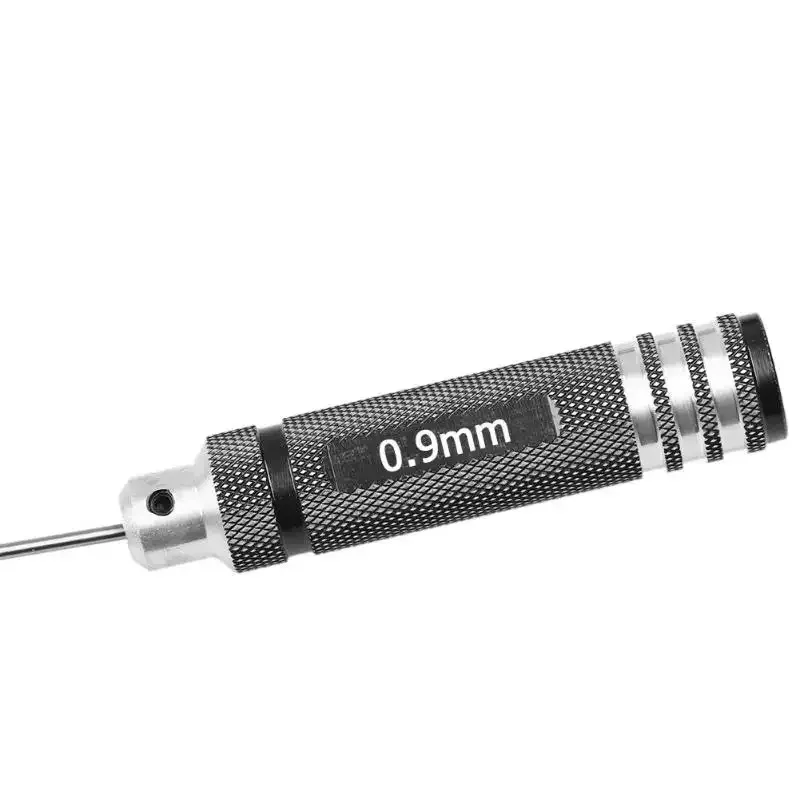 Kit de Destornilladores Hexagonales de Acero Blanco de 0.9/1.27/1.3/1.5/2.0/2.5/3.0 mm para Reparación de Modelos de Helicópteros, Aviones, Coches y Drones RC