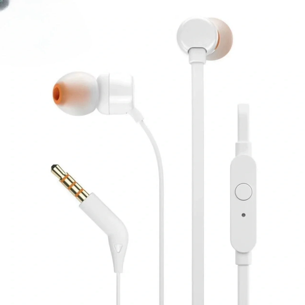 JBL T110 有線イヤホン マイク付き 9mmダイナミックドライバー 重低音 ノイズアイソレーション ソフトイヤーチップ付き 電話 ラップトップ 音楽 通話用