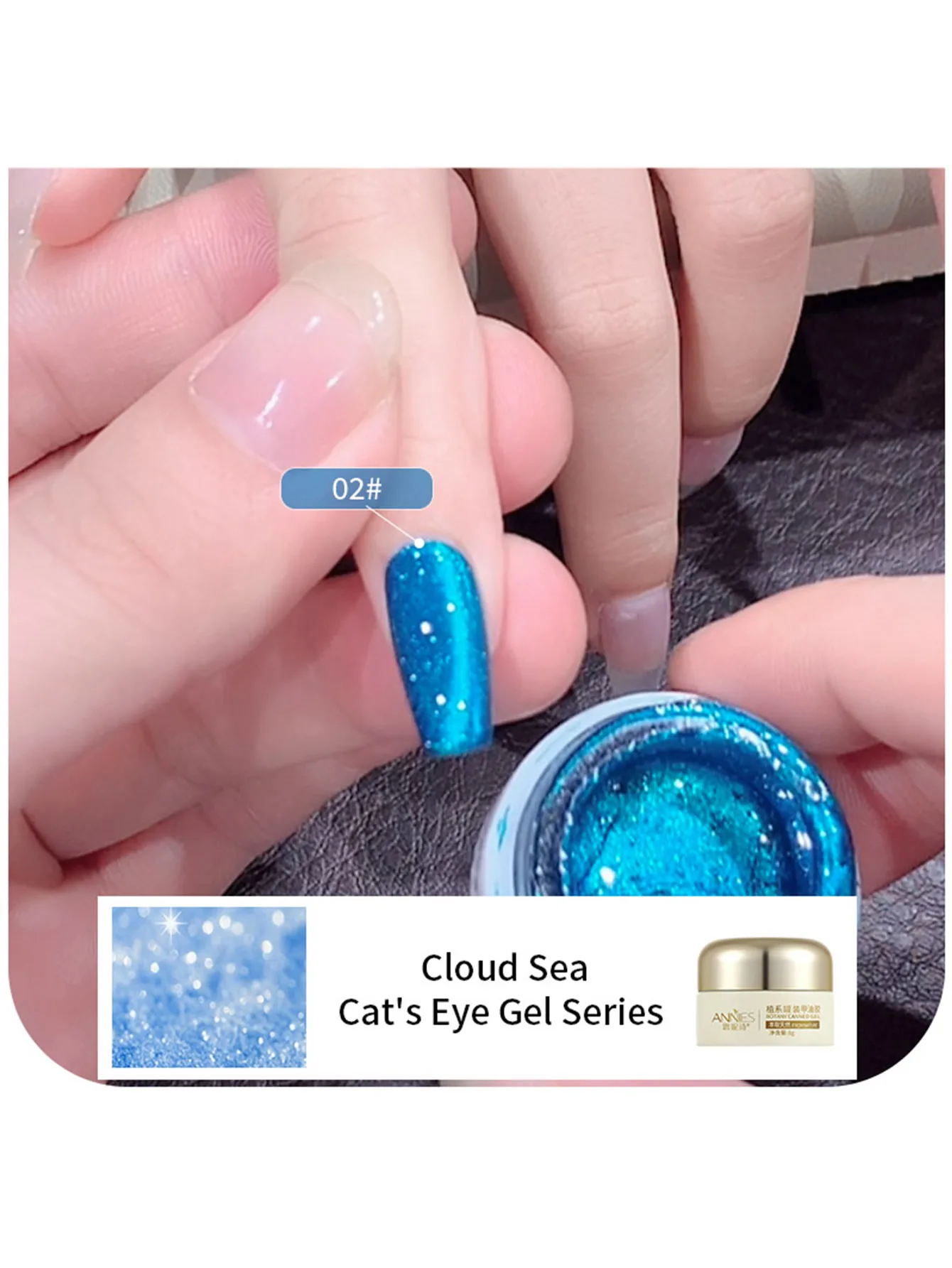 Yunhai-esmalte de uñas de Gel magnético, 8g, Ojo de gato, Popular, Flash, cristal reflectante, para salón de uñas, 2024