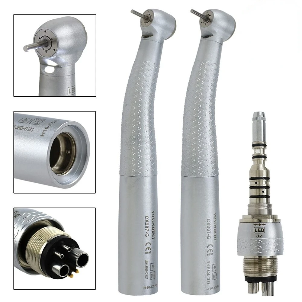 

COXO Dental High Speed Turbine Handpiece Fiber Optic LED CX207-G KAVO Multiflex LUX Coupling