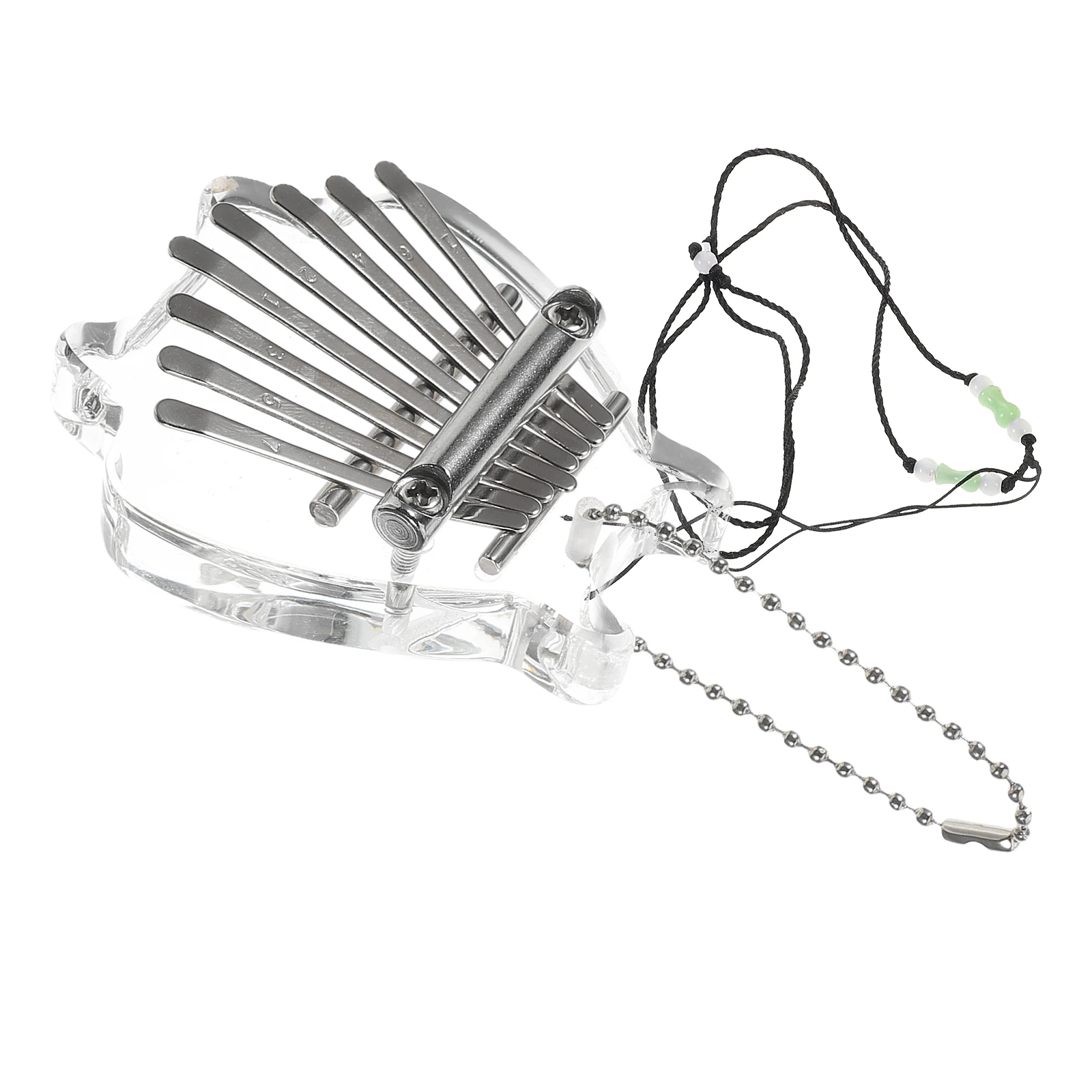 

1 set 1 Set 8-Key Transparent Thumb Mini Kalimba Portable Small Musical Instrument Clear Finger Piano For Beginner Hand Piano