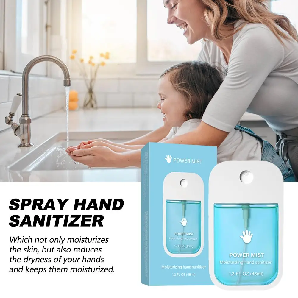 45ml Hand Sanitizer Spray Mild Portable Disinfection Hand Cleaner Rinse Free Level Fragrance Moisturizing Clean Hand SKIN Care