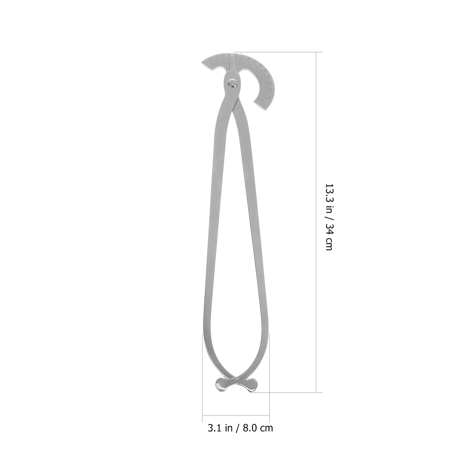 

1Pcs Professional Stainless Steel Obstetric Pelvic Measuring Tool Light Weight Portable Internal External Clamp Silver